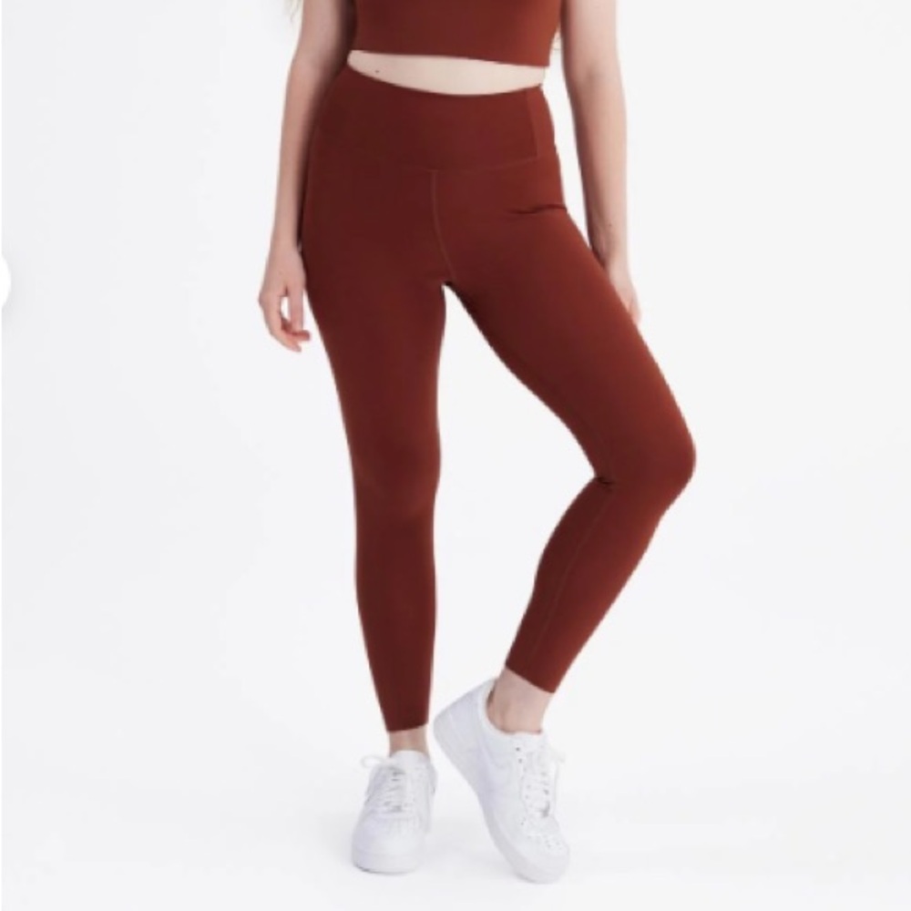 Girlfriend Collective Float Ultralight Leggings in Mahogany Women’s Size Small